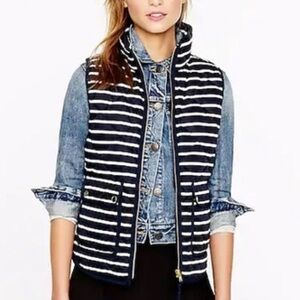 JCREW striped vest Sz S